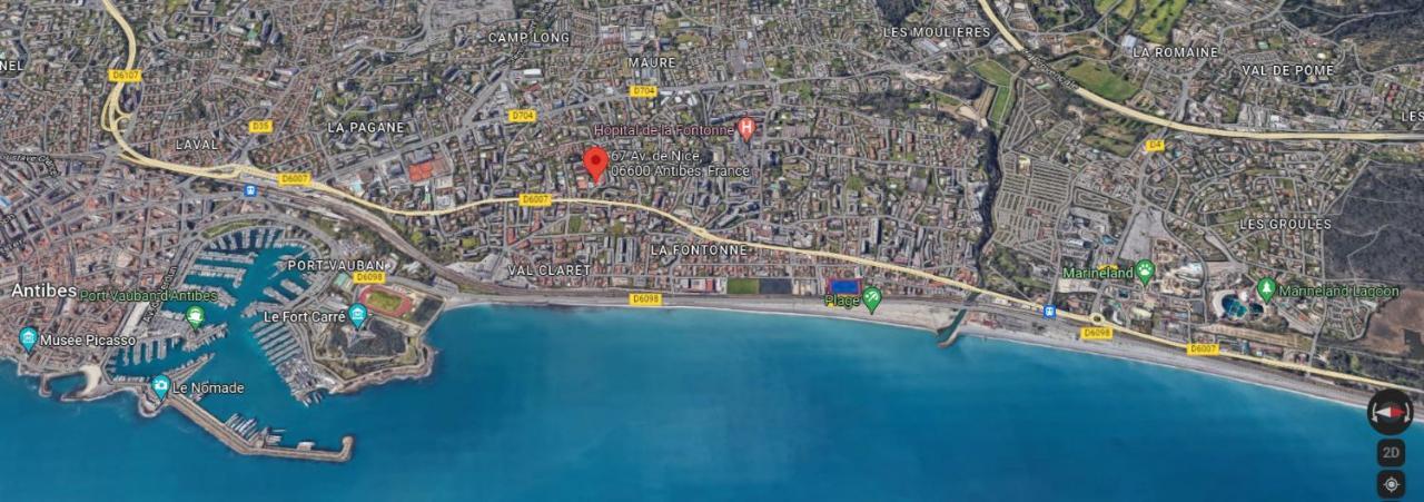 Antibes Secured Parc Velusine With Private Parking, Terrace, Pools And Tennis Courts. Extérieur photo